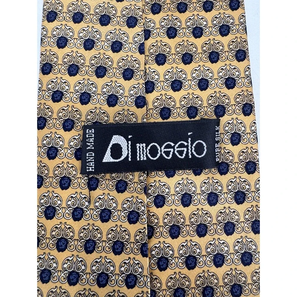VINTAGE Di  Moggio Tie 100% Silk Korea Made Necktie Business GEOMETRIC